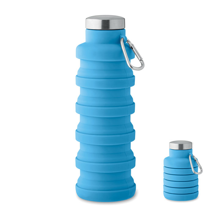 Bouteille publicitaire pliable 500ml KOLAPSI bleu bébé